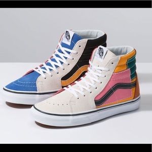 Vans Patchwork SK8-Hi • M 7.5 / W 9 • like new!